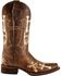 Image #2 - Circle G Women's Cross Embroidered Square Toe Western Boots, Chocolate, hi-res