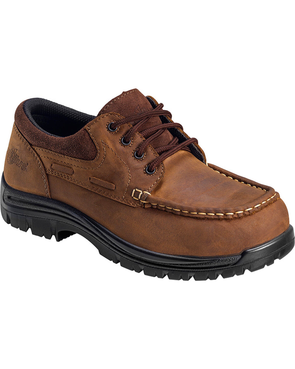 Image #1 - Nautilus Men's Composite Toe EH Leather Shoes, Brown, hi-res