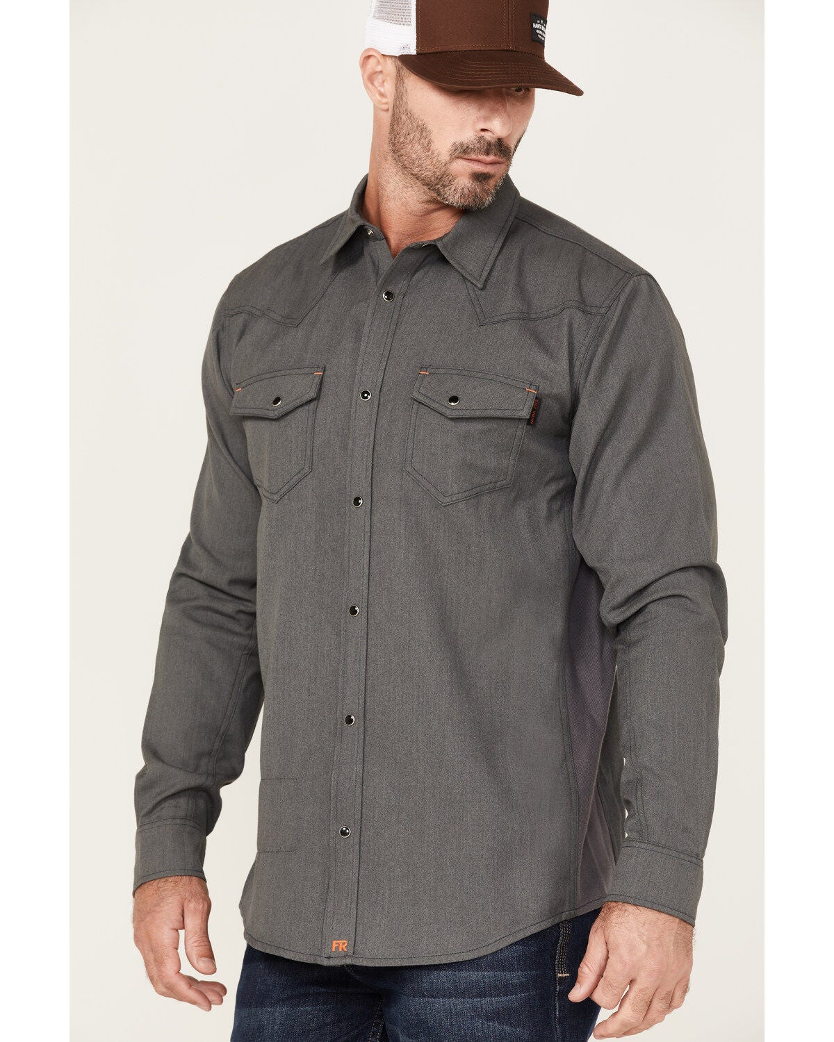 Image #2 - Cody James Men's FR Vented Long Sleeve Button-Down Work Shirt, , hi-res