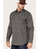 Cody James Men's FR Vented Long Sleeve Button-Down Work Shirt , Grey, hi-res