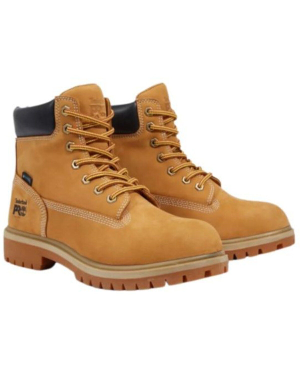 Timberland PRO Women's Direct Attach 6" Waterproof Lace-Up Work Boots - Steel Toe, Wheat, hi-res