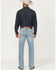 Image #3 - Ariat Men's M2 Flynn Cameron Light Wash Relaxed Bootcut Stretch Denim Jeans, Light Wash, hi-res