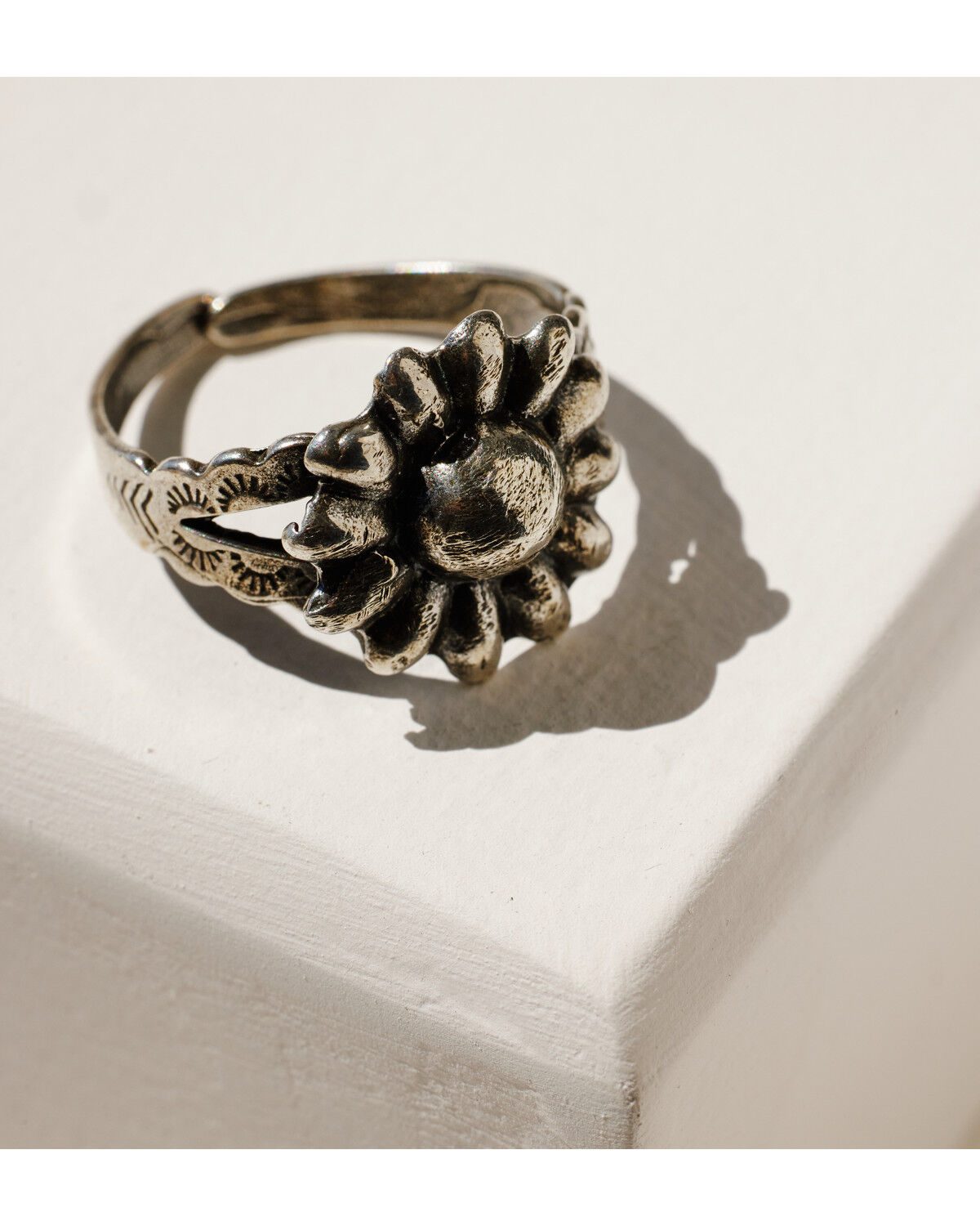 Image #2 - Broken Arrow Jewelry Women's Western Bud Ring, Silver, hi-res