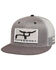Image #1 - RopeSmart Men's Large Patch Trucker Cap, Grey, hi-res