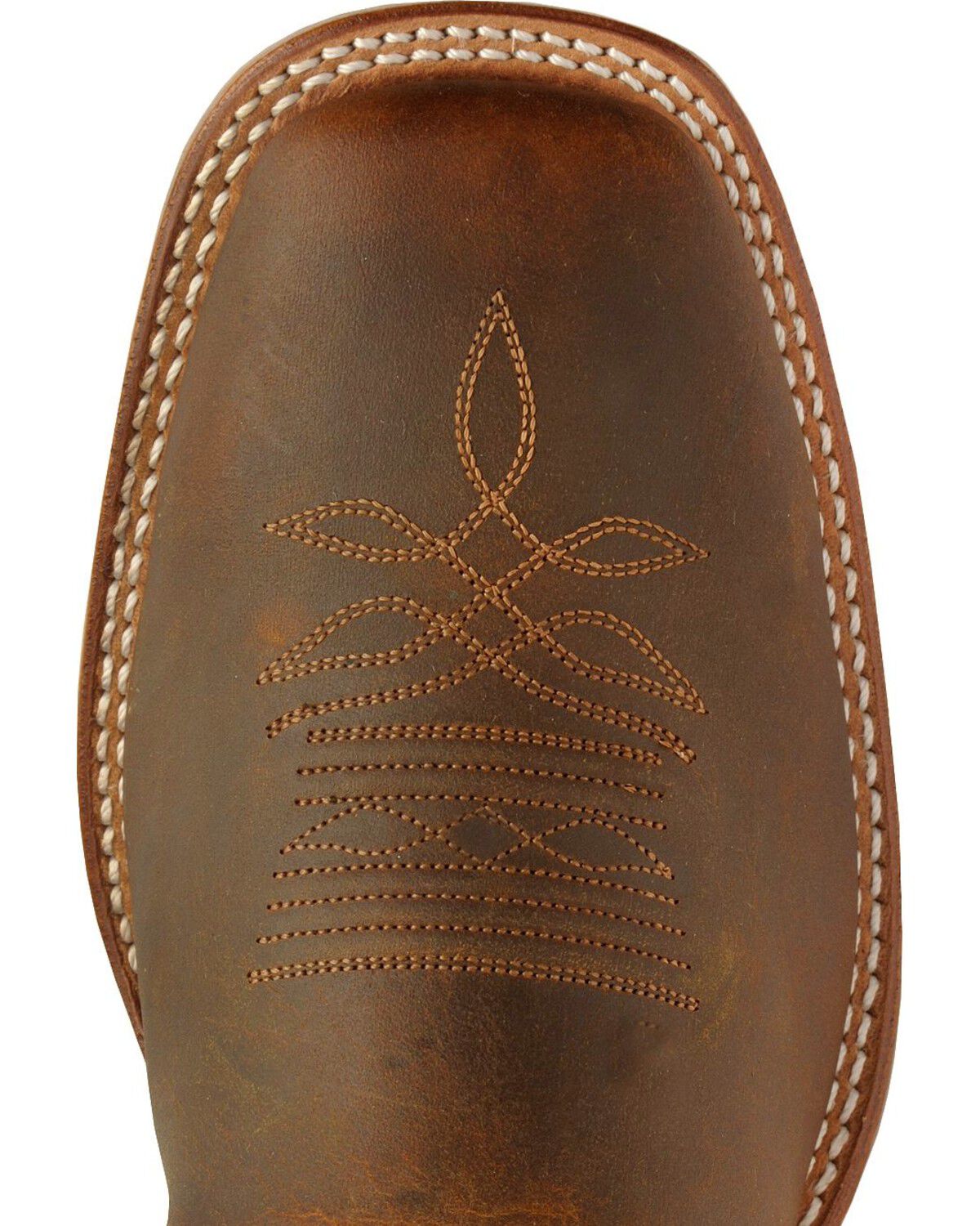 Image #6 - Boulet Men's Stockman Western Boots - Wide Square Toe, Tan, hi-res