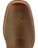 Image #6 - Boulet Men's Stockman Western Boots - Wide Square Toe, Tan, hi-res