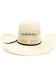 Rodeo King Men's 25X Jute Straw Open Crown Western Hat , Natural, hi-res