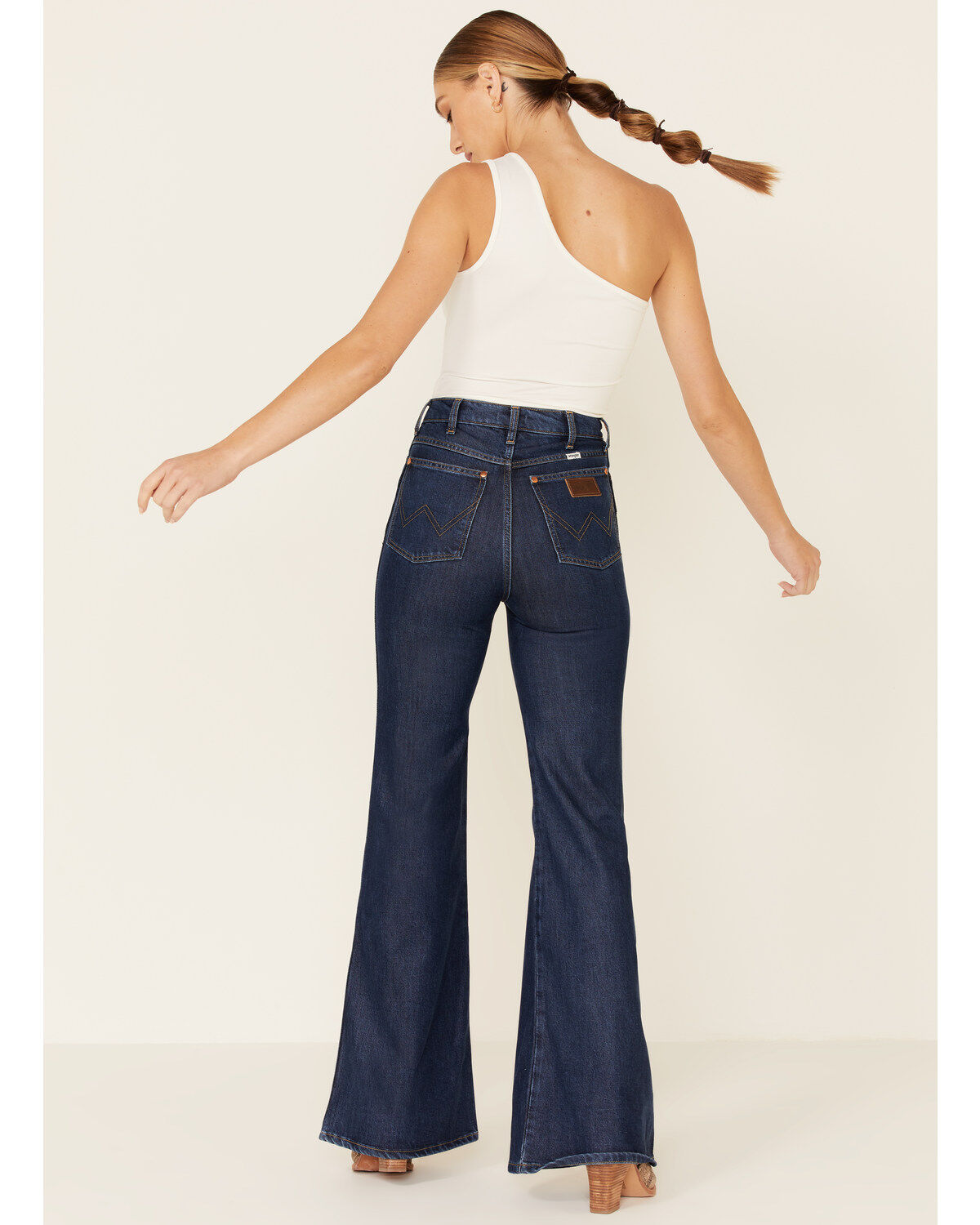 Image #3 - Wrangler Modern Women's Dark Wash Wanderer Flare Jeans, , hi-res