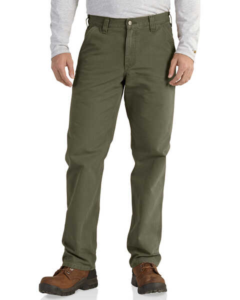 Image #1 - Carhartt Men's Relaxed Fit Washed Duck Work Dungarees, , hi-res