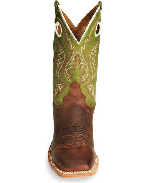 Image #4 - Justin Men's Bent Rail Collection Western Boots, Cognac, hi-res