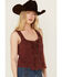 Image #2 - Idyllwind Women's Oriel Bustier Tank, Mahogany, hi-res