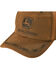 Image #2 - John Deere Oilskin Look Patch Casual Cap, Brown, hi-res