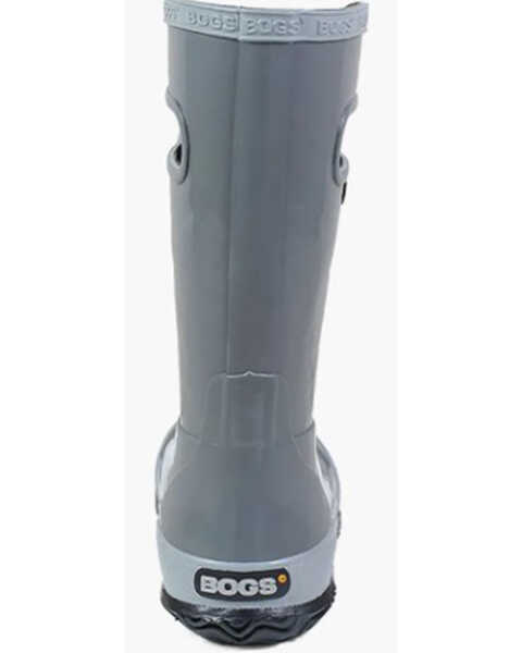 Bogs Girls' Solid Rain Boots - Round Toe, Grey, hi-res