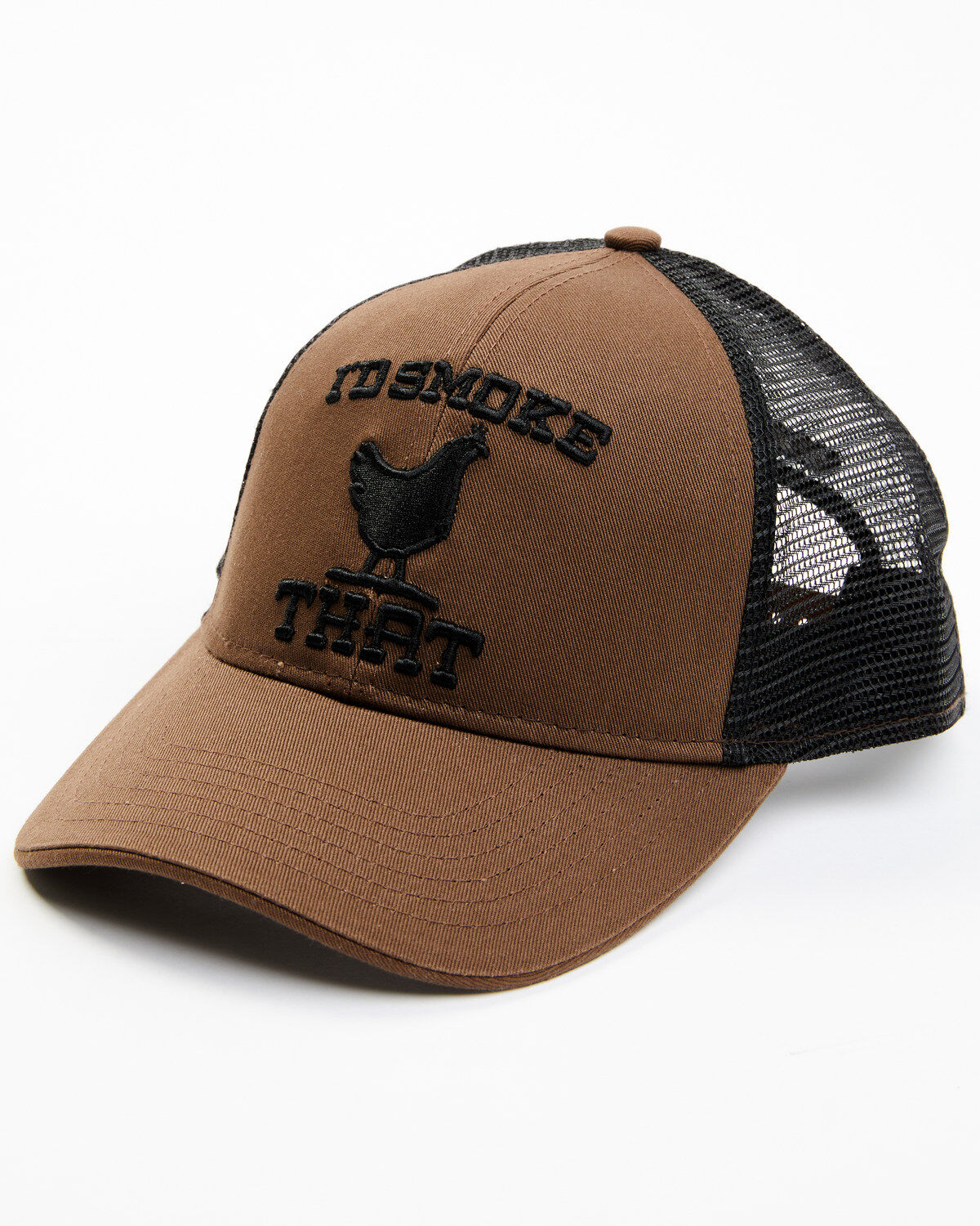 Image #1 - Cody James Men's I'd Smoke That Chicken Ball Cap, Brown, hi-res
