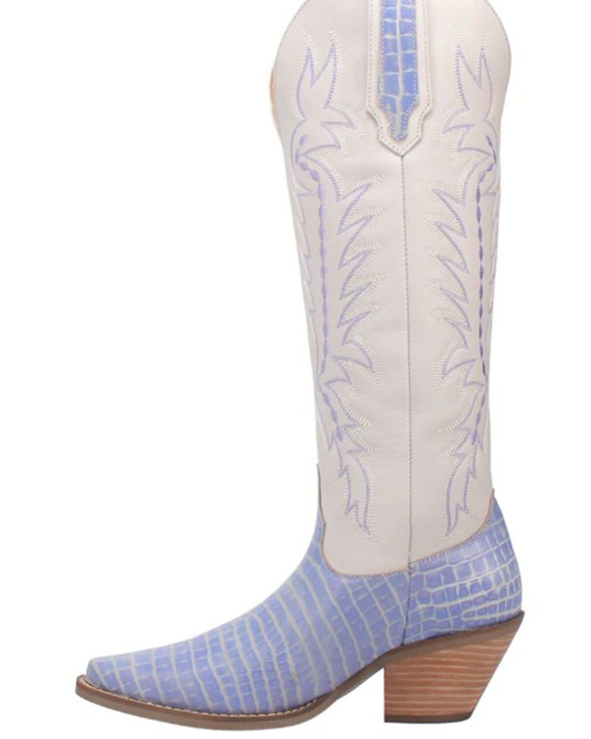 Image #3 - Dingo Women's High Lonesome Tall Western Boots - Round Toe, Periwinkle, hi-res