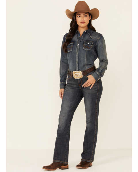 Aura by Wrangler Women's Autumn Gold Slimming Stretch Jeans | Boot Barn