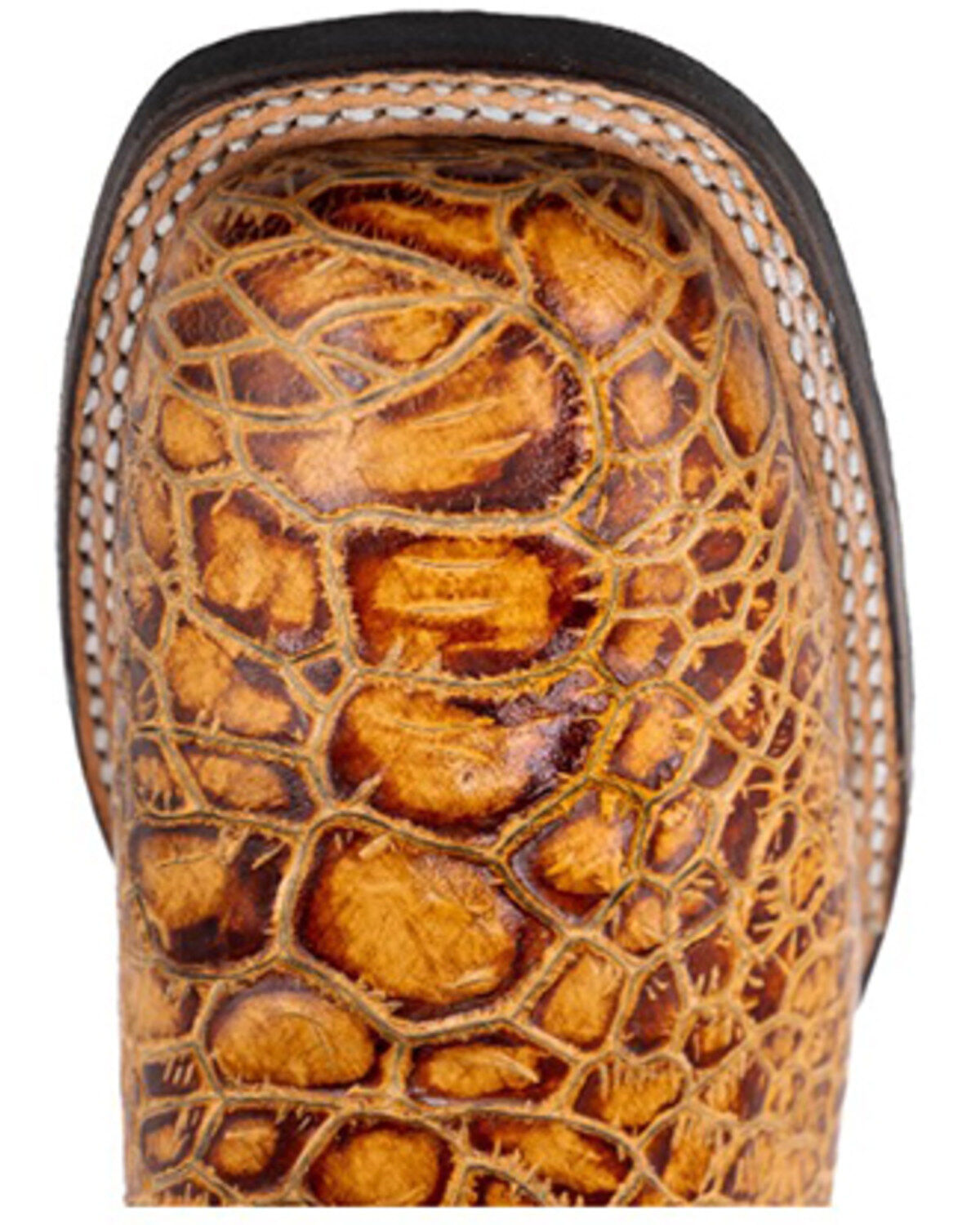 Image #6 - Ferrini Men's Kai Performance Western Boots - Broad Square Toe, Brown, hi-res