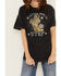 Image #3 - Youth in Revolt Women's Watch Your Step Short Sleeve Graphic Tee, Black, hi-res