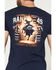 Image #4 - RANK 45® Men's Forged Logo Short Sleeve Graphic T-Shirt, Navy, hi-res