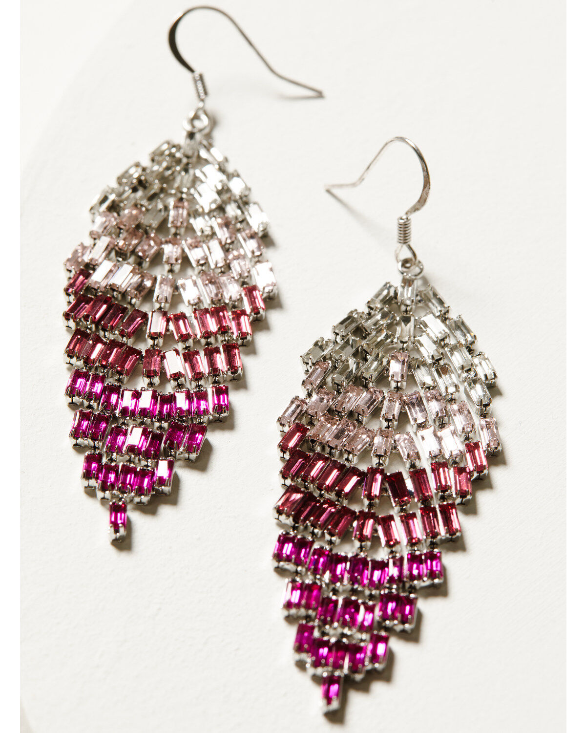 Image #2 - Idyllwind Women's Ombre Cascade Earrings, Fuchsia, hi-res