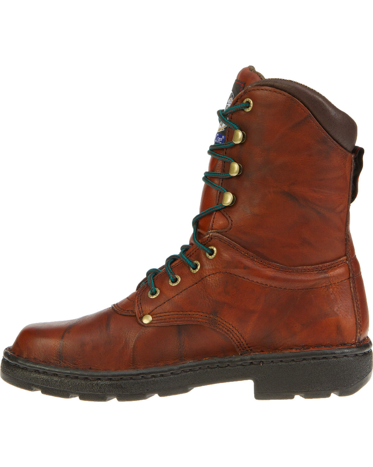 Image #3 - Georgia Boot Men's 8" Eagle Light Lace-Up Work Boots - Round Toe, Russet, hi-res