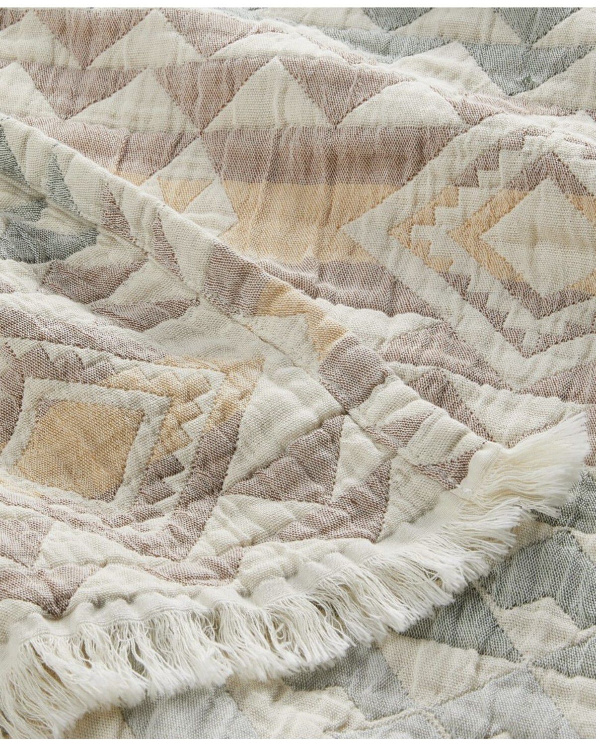 Image #4 - Pendleton Highland Peak Fringed Cotton Throw Blanket, Multi, hi-res