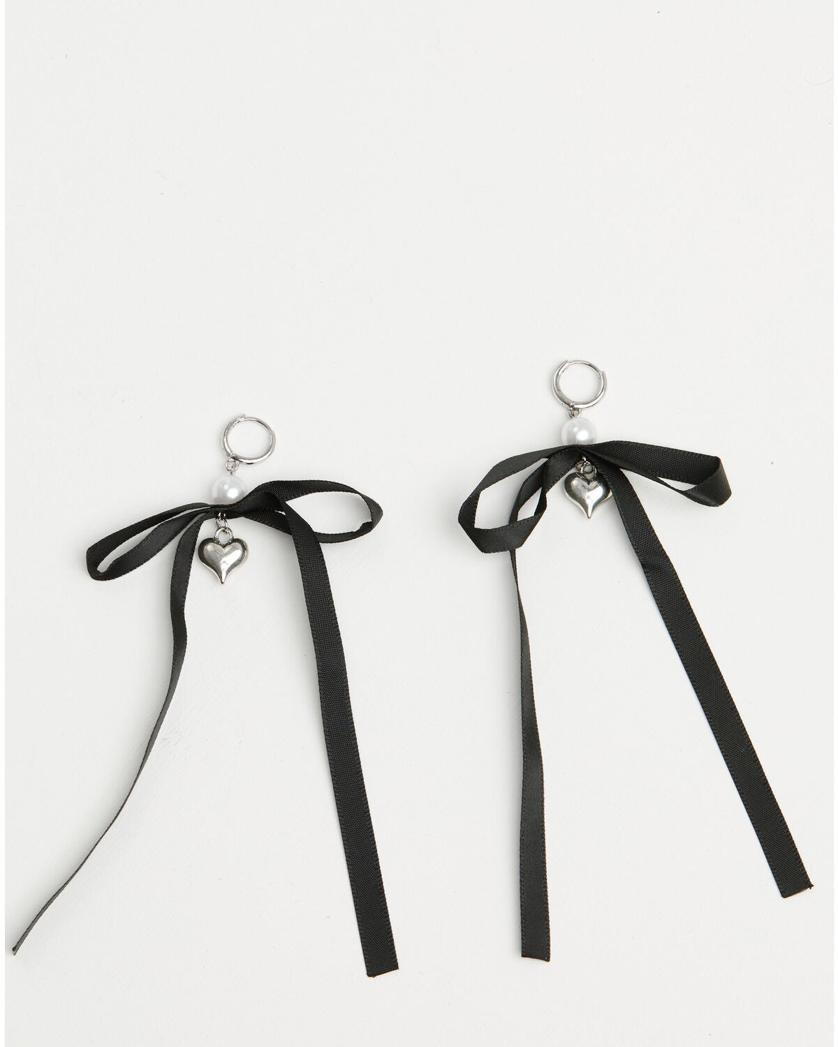 Image #2 - Shyanne Women's Bow Statement Earrings, Silver, hi-res