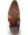 Corral Women's Floral Overlay and Studs Snip Toe Western Boots, Brown, hi-res