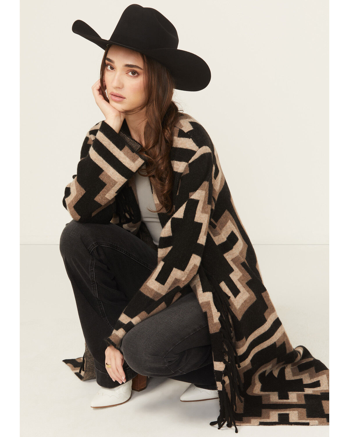 Product Name:  Ariat Women's Southwestern Print Barrel Cardigan