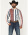 Image #1 - Kimes Ranch Men's 1992 Striped Long Sleeve Button-Down Western Shirt, Navy, hi-res