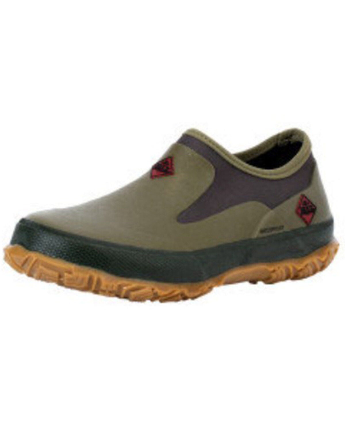 Muck Boots Unisex Forager Low Slip-On Work Shoes - Round Toe, Olive, hi-res