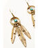 Image #2 - Shyanne Women's Summer Solstice Feather Earrings, Gold, hi-res