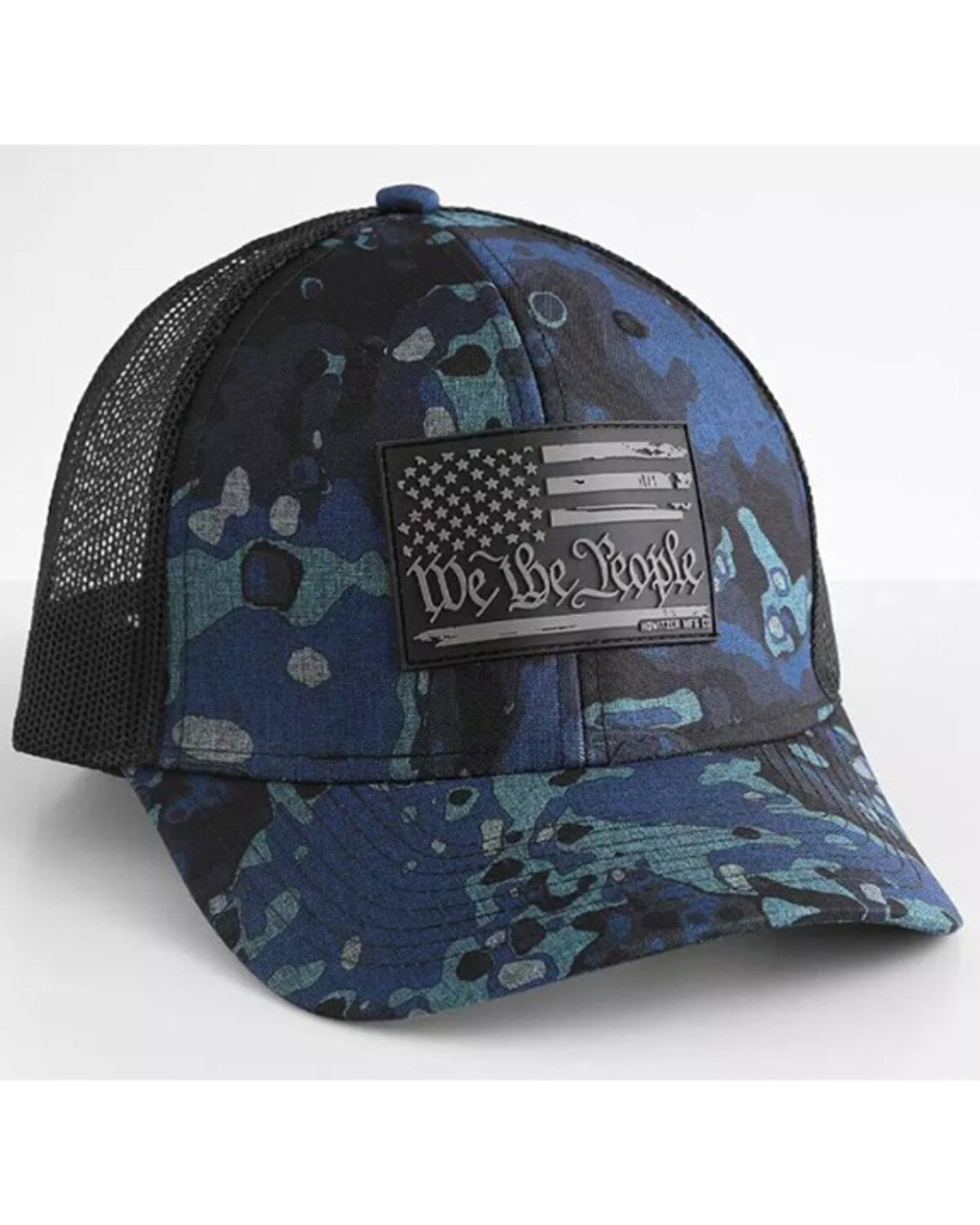 Image #1 - Howitzer Men's We The People Camo Print Ball Cap, Blue, hi-res