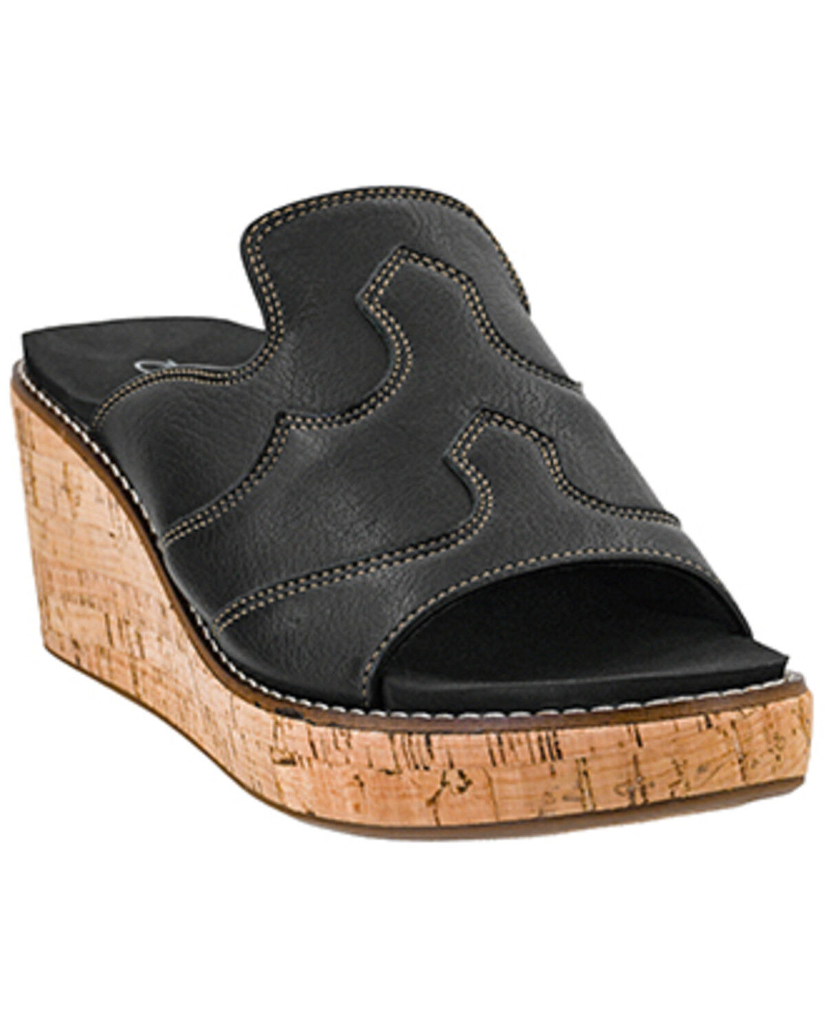 Image #1 - Corkys Women's Neon Moon Sandals, Black, hi-res