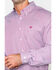Image #5 - Cinch Men's Burgundy Stripe Long Sleeve Button-Down Shirt, Burgundy, hi-res