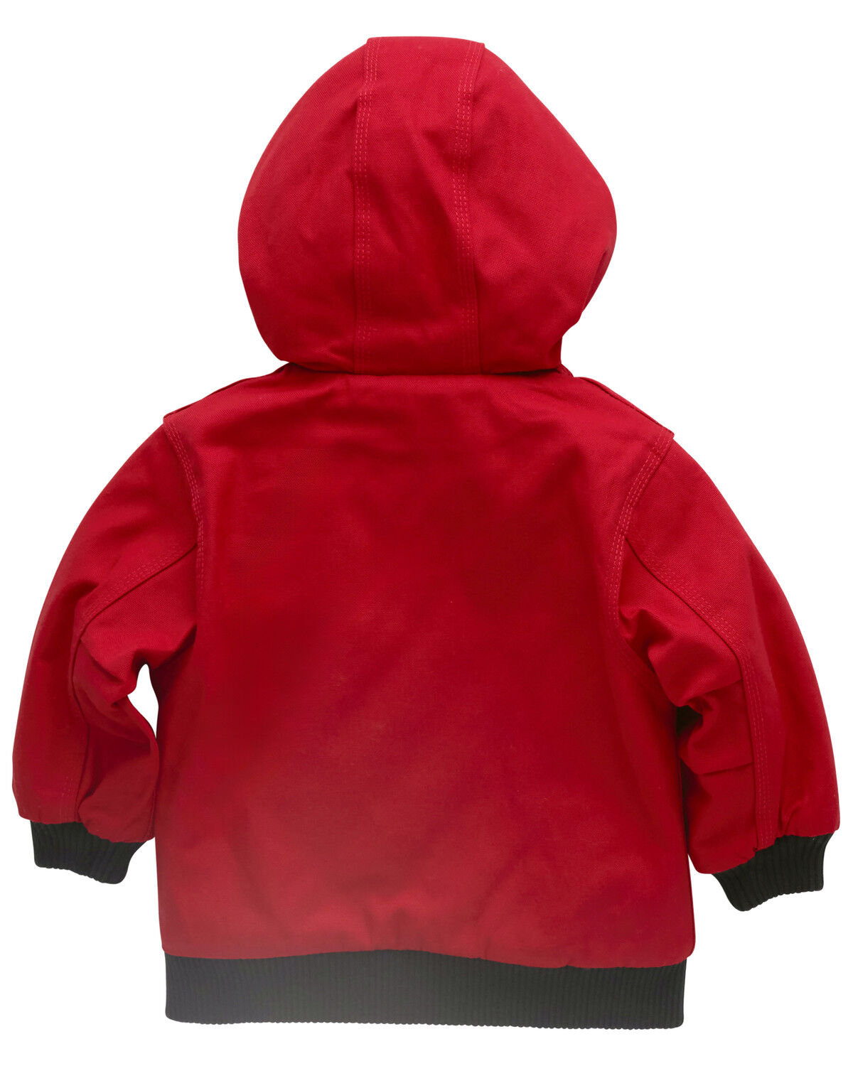 Image #2 - Carhartt Toddler Boys' Canvas Insulated Hooded Jacket, Red, hi-res