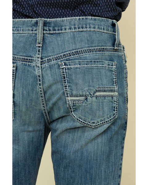 Image #4 - Cinch Men's Ian Med Stonewash Mid Slim Bootcut Jeans , , hi-res