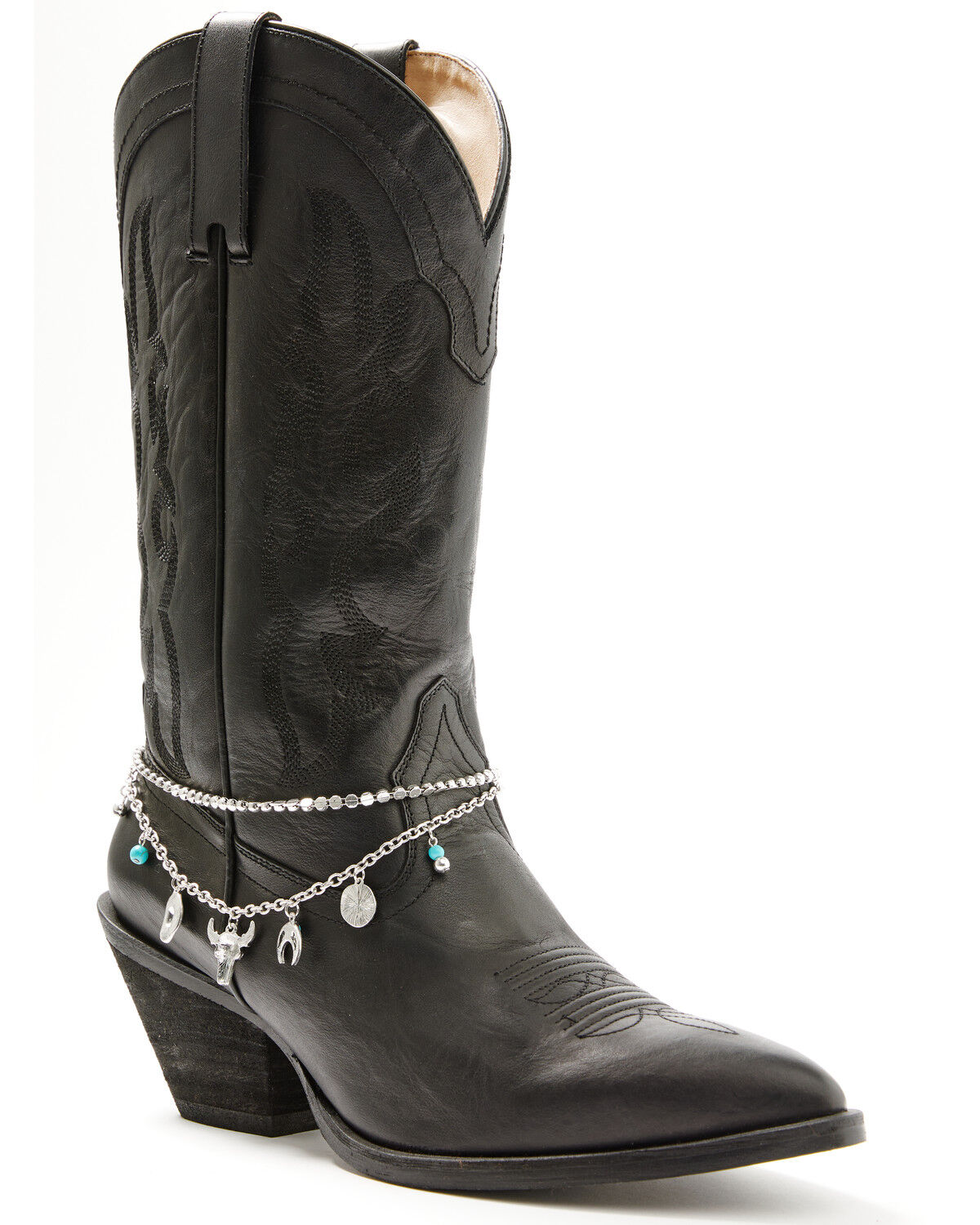 Image #1 - Shyanne Women's Charmed Boot Bracelet, Silver, hi-res