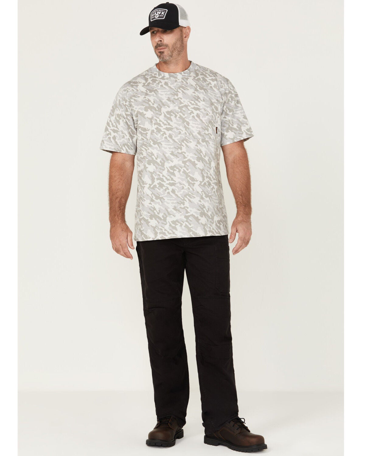 Image #1 - Hawx Men's Auger Brushed Duck Stretch Canvas Pants - Big, Black, hi-res