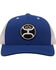 Hooey Men's Primo Mesh Back Trucker Cap, Blue, hi-res