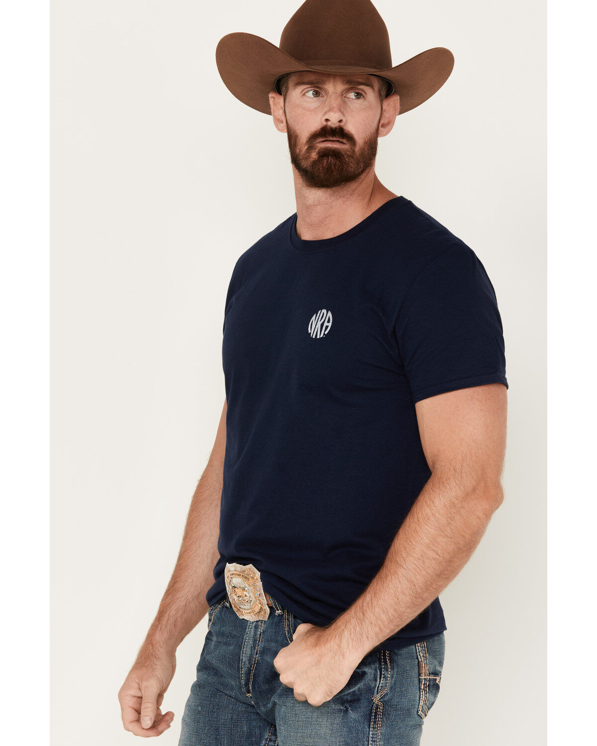 Image #3 - NRA Men's Defending Liberty Short Sleeve Graphic T-Shirt, Navy, hi-res