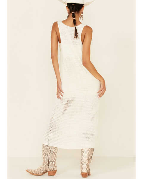 Show Me Your Mumu Women's Summerly Midi Crochet Dress , White, hi-res