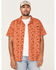 Image #1 - Cinch Men's Camp Trailblazer Allover Beach Print Short Sleeve Button Down Western Shirt, , hi-res
