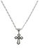 Image #1 - Montana Silversmiths Antique Silver Cross Necklace, Silver, hi-res