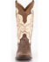 Ferrini Men's Nash Exotic Ostrich Leg Western Boots - Square Toe, Brown, hi-res
