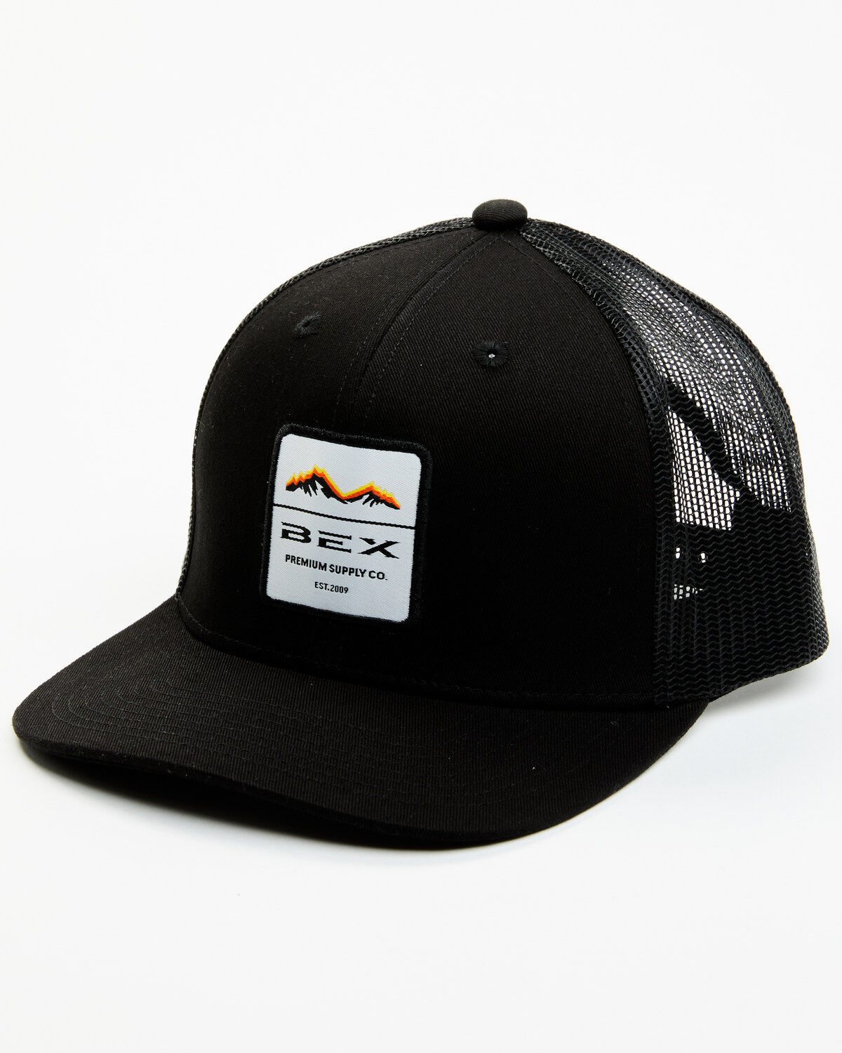 Image #1 - Bex Men's Raworth Mountain Patch Ball Cap, Black, hi-res
