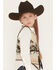 Image #2 - Fornia Girls' Horse Print Tapestry Vest, Ivory, hi-res