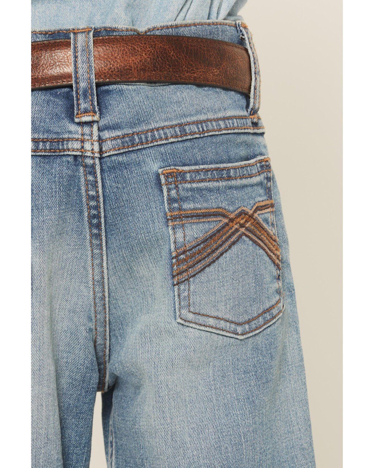 Image #4 - Wrangler 20X Little Boys' Wright 42 Vintage Bootcut Stretch Denim Jeans, Blue, hi-res