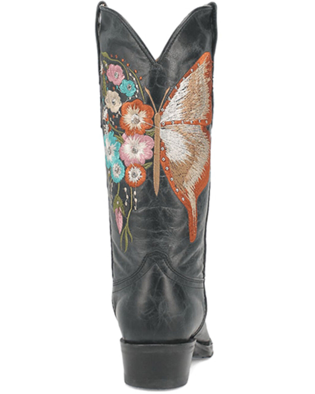 Image #5 - Dingo Women's Duchess Embroidered Western Boots - Snip Toe, Black, hi-res