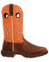 Image #2 - Durango Men's Rebel Performance Western Boots - Square Toe , Orange, hi-res